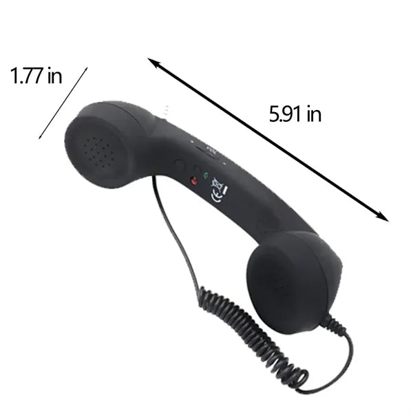 Headphones Headset Mobile Phone Receiver Retro Microphone