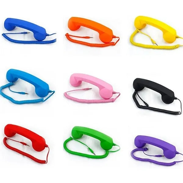 Headphones Headset Mobile Phone Receiver Retro Microphone