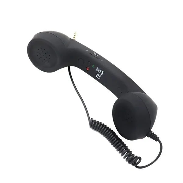 Headphones Headset Mobile Phone Receiver Retro Microphone