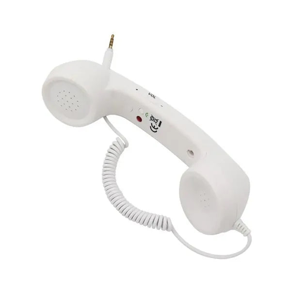 Headphones Headset Mobile Phone Receiver Retro Microphone