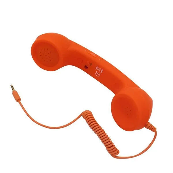 Headphones Headset Mobile Phone Receiver Retro Microphone
