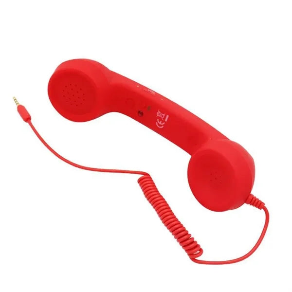 Headphones Headset Mobile Phone Receiver Retro Microphone