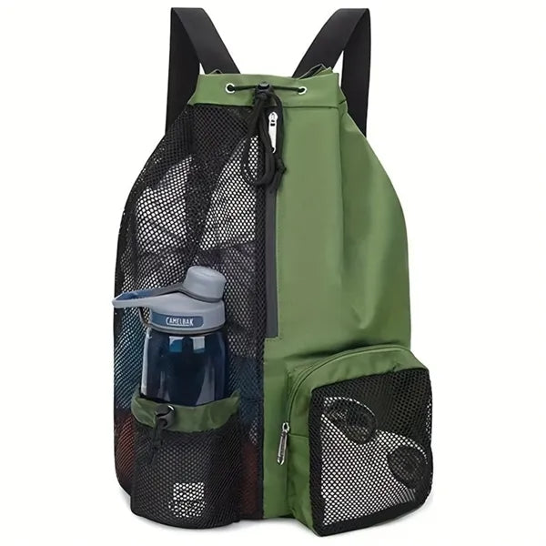 Lightweight mesh swimming backpack