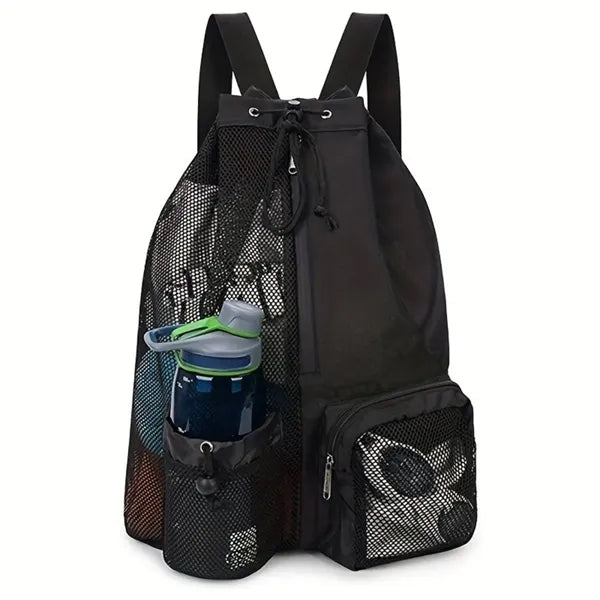 Lightweight mesh swimming backpack