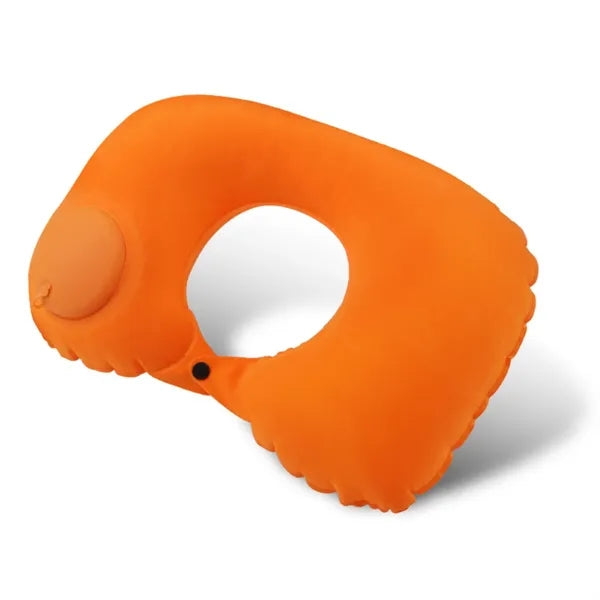 Soft flocked U-shaped travel pillow