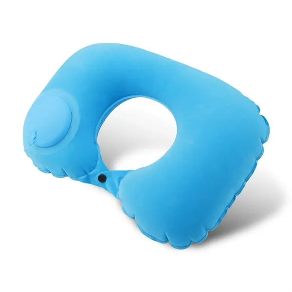 Soft flocked U-shaped travel pillow