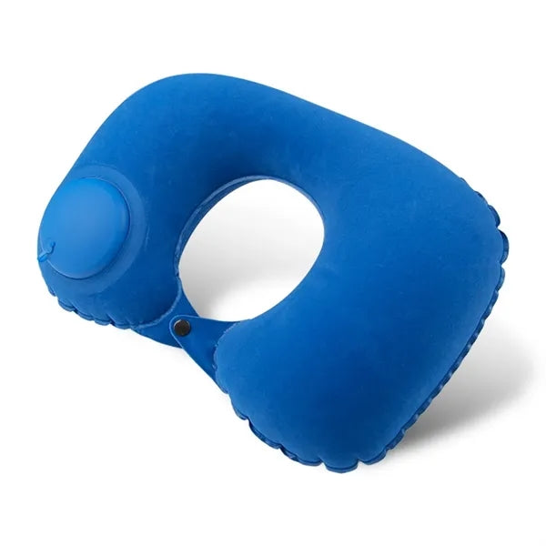 Soft flocked U-shaped travel pillow