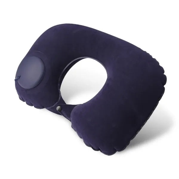 Soft flocked U-shaped travel pillow