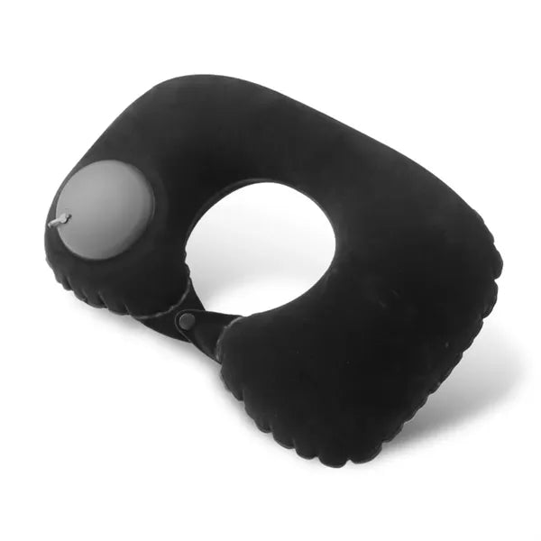 Soft flocked U-shaped travel pillow