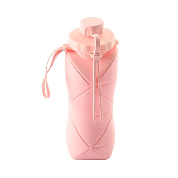 Foldable silicone water bottle
