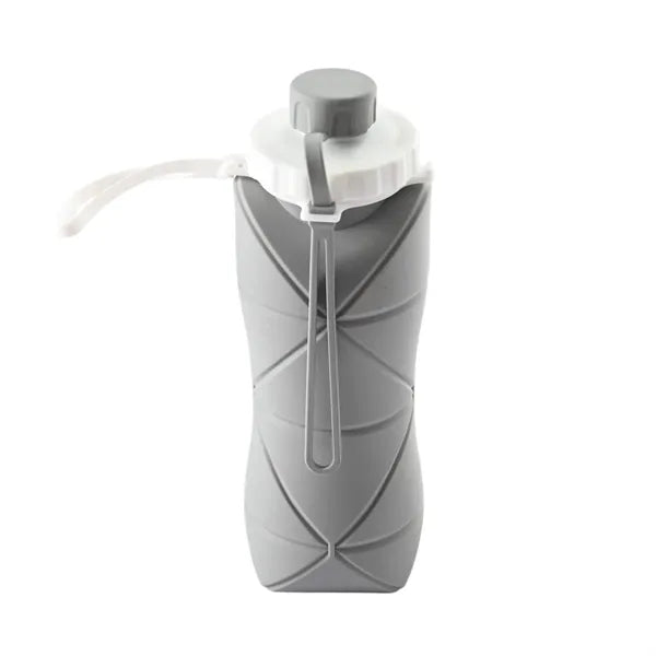 Foldable silicone water bottle
