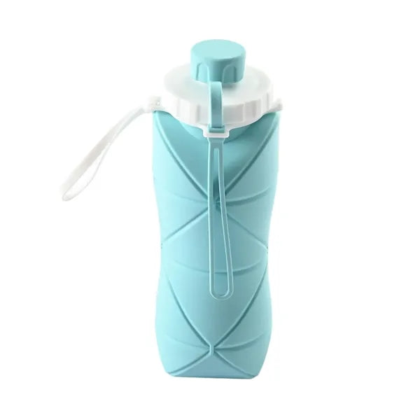 Foldable silicone water bottle
