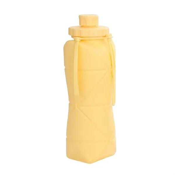 Foldable silicone water bottle