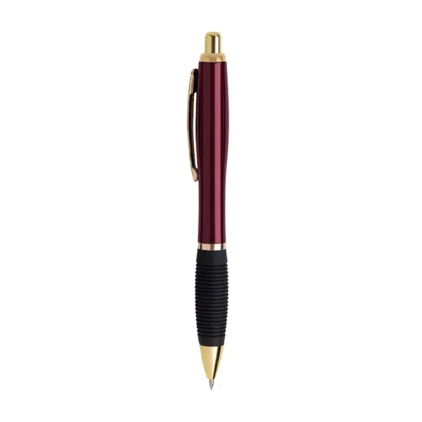 Union Printed - Gold Contour Grip Click Pen