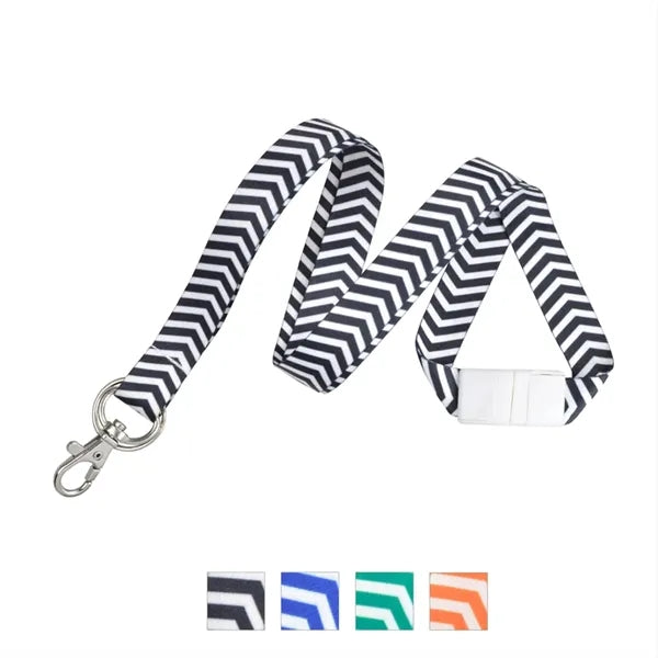 5/8" Pre-printed Dye Sublimated Lanyard (Zig Zag)