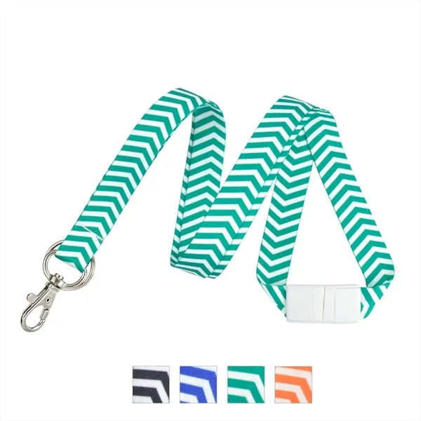 5/8" Pre-printed Dye Sublimated Lanyard (Zig Zag)
