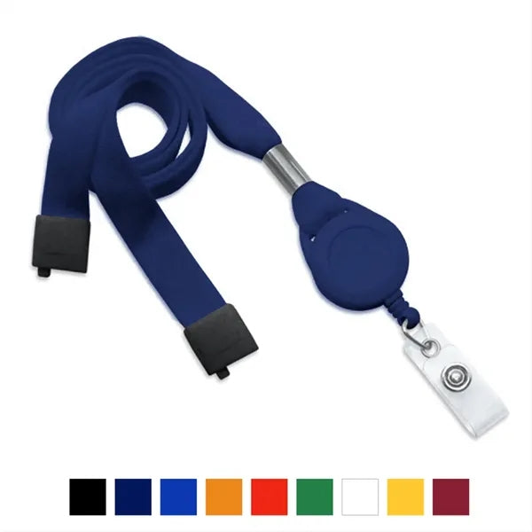 5/8" Tube Polyester Lanyard with Breakaway (Badge Reel)