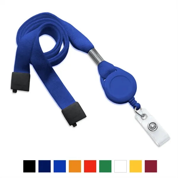 5/8" Tube Polyester Lanyard with Breakaway (Badge Reel)