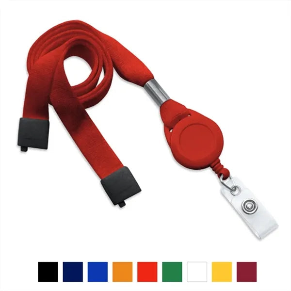 5/8" Tube Polyester Lanyard with Breakaway (Badge Reel)