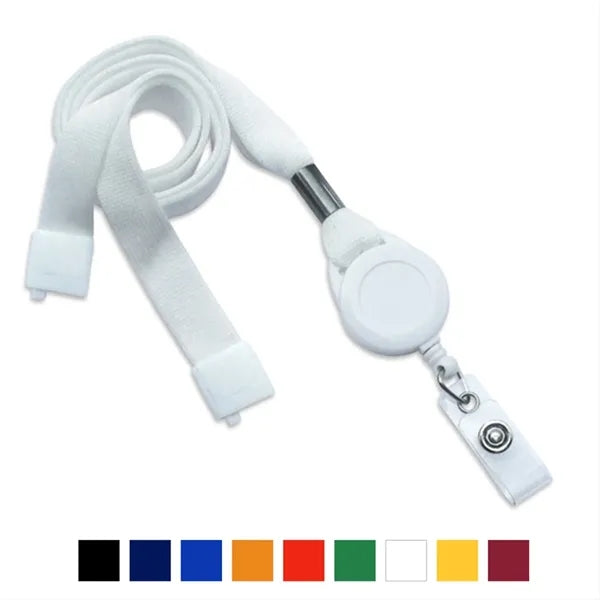5/8" Tube Polyester Lanyard with Breakaway (Badge Reel)