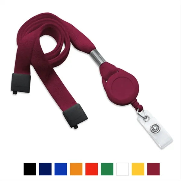 5/8" Tube Polyester Lanyard with Breakaway (Badge Reel)
