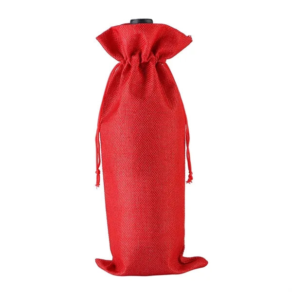 Linen Cloth Wine Bottle Drawstring Bags
