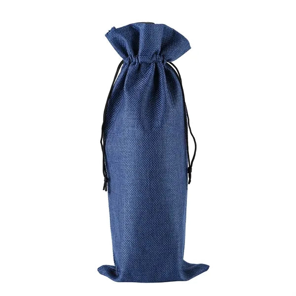 Linen Cloth Wine Bottle Drawstring Bags