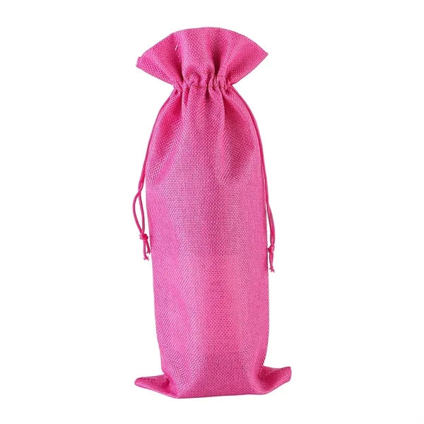 Linen Cloth Wine Bottle Drawstring Bags