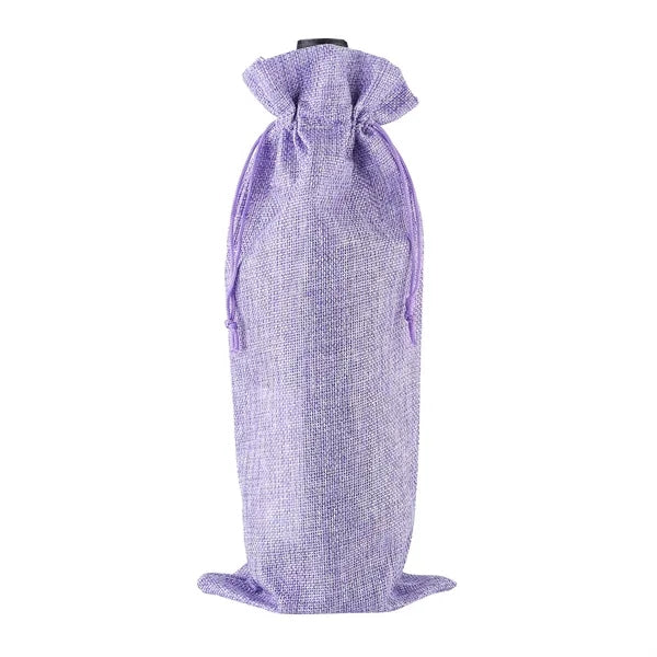 Linen Cloth Wine Bottle Drawstring Bags