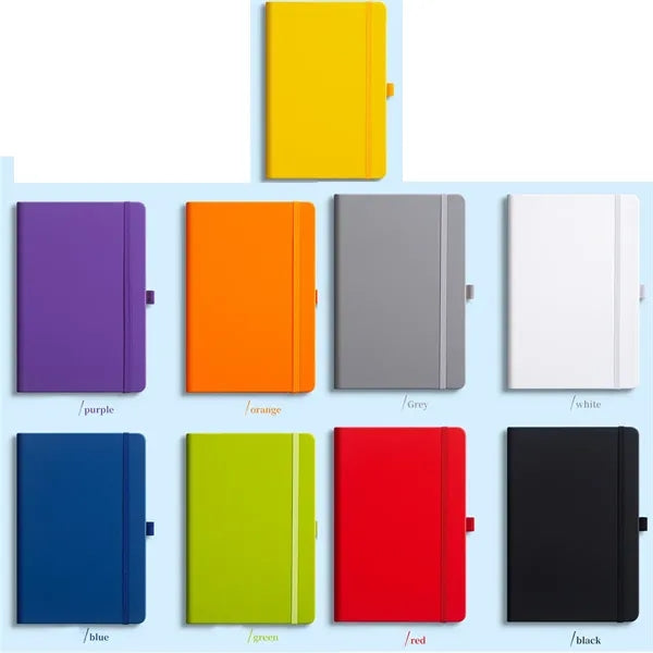 PU Leather Journal Notebook w/ Stylus Metal Ballpoint Pen