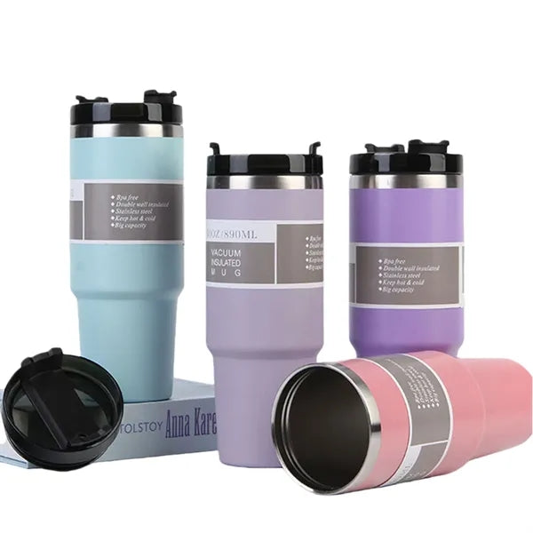 30oz Vacuum Insulated Tumbler with Dual Drink Lid