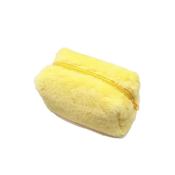 Plush Pencil and Makeup Pouch