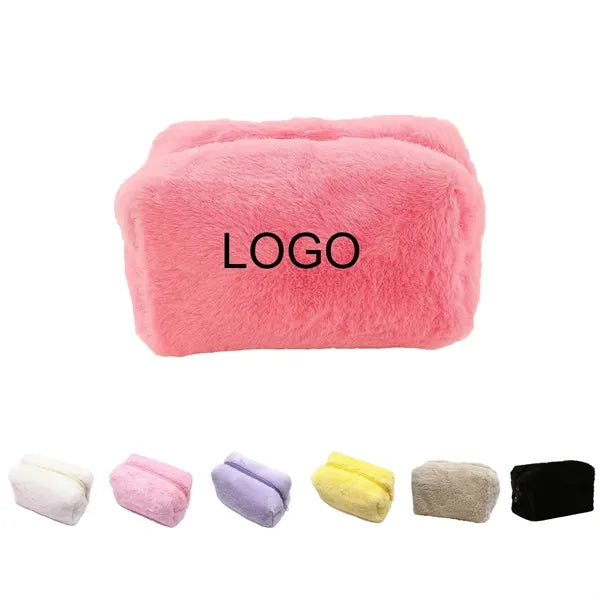 Plush Pencil and Makeup Pouch