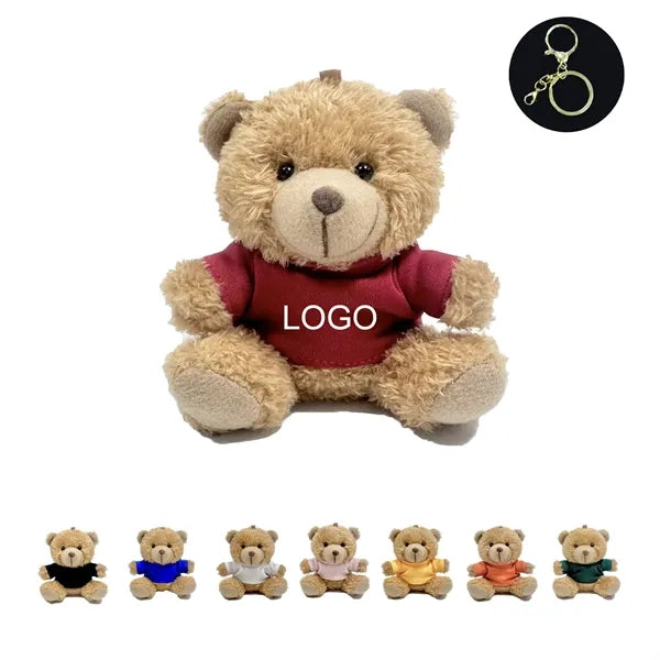 Mini Plush Bear Keychain