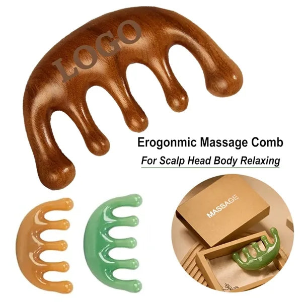 Premium Resin Scalp Massage Tool Head Massager