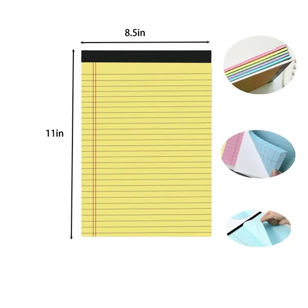 Tearable Multi-Color Perforated Lined Notepad