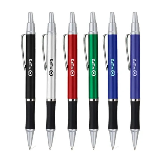Union Printed - Silvio Click Pen with Black Rubber Grip