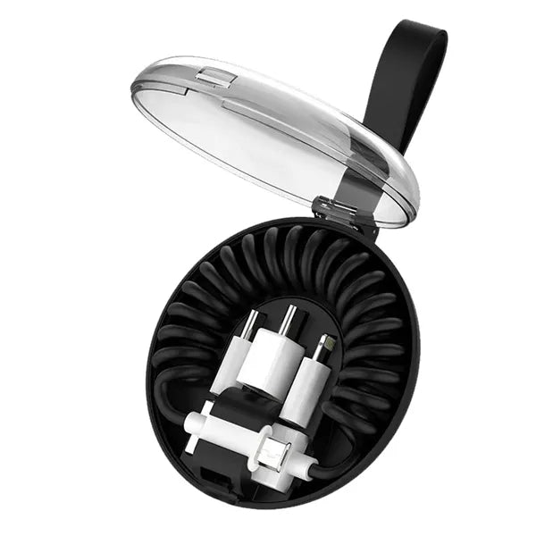 Spring Fast Charging Data Cable Six-In-One Storage Box