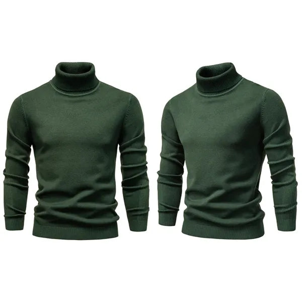 Men's Knitted Turtleneck Sweater,multi colors