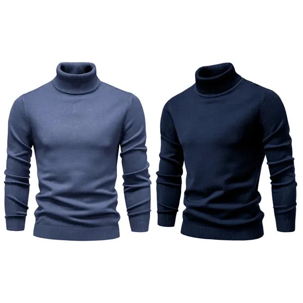 Men's Knitted Turtleneck Sweater,multi colors