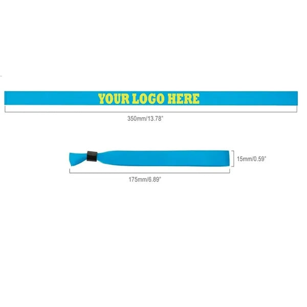 Locking Bead Sublimated Woven Event Wristbands