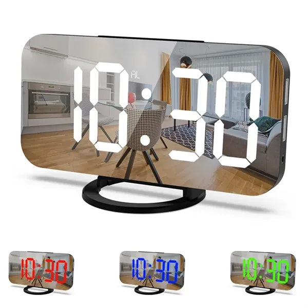 Digital Alarm Clock with LED Display and Snooze Function