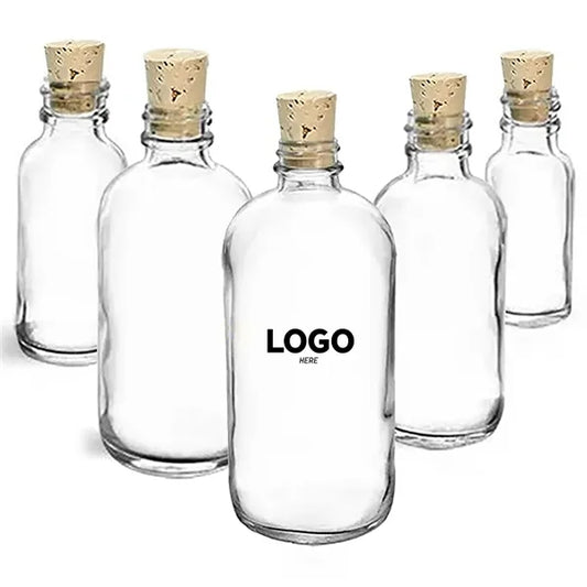 Clear Glass Boston Round Bottles