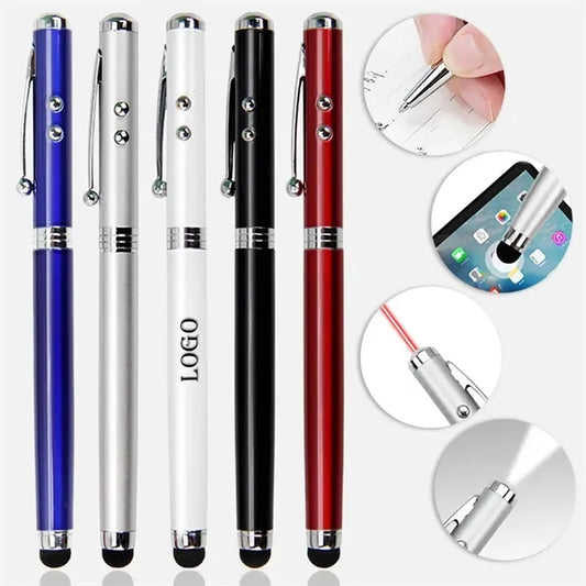 Stylus Touch Screen LED Flashight Pen