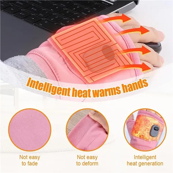 Portable Smart Thermostatic Electric Heated Gloves