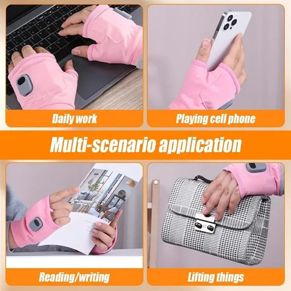Portable Smart Thermostatic Electric Heated Gloves