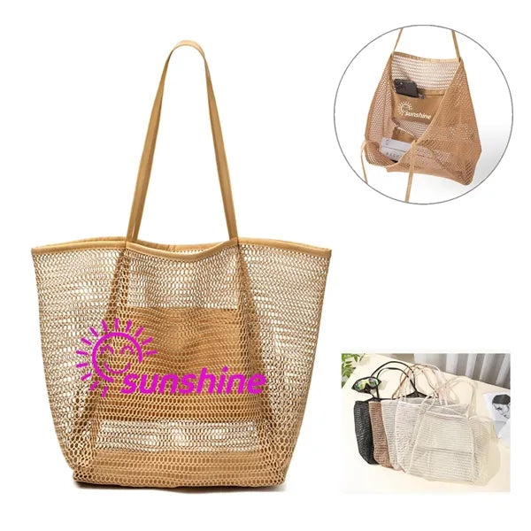 Mesh Beach Shoulder Handbag
