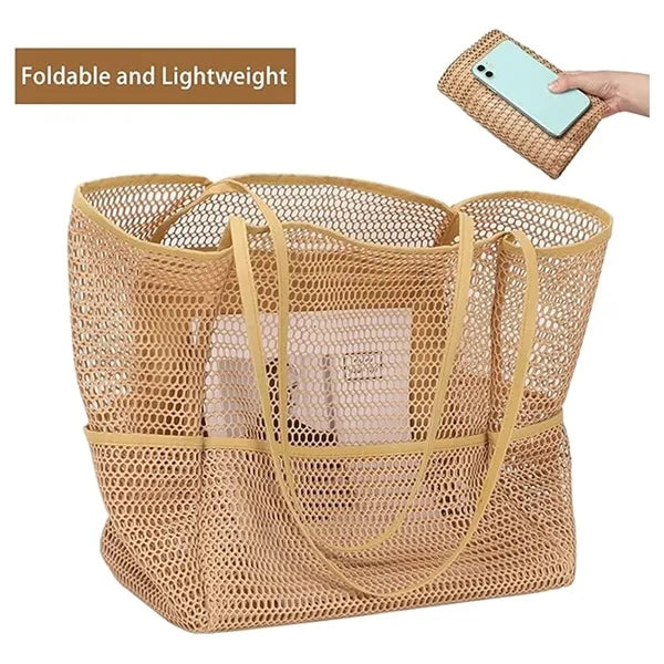 Mesh Beach Shoulder Handbag