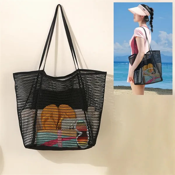 Mesh Beach Shoulder Handbag