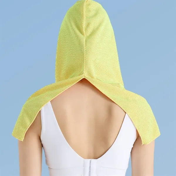 Outdoor Sun Protection Quick-Drying U-Shaped Hooded Towel